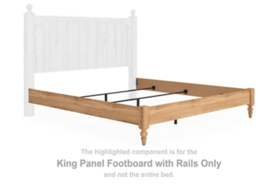 Galletyn King Panel Footboard con rieles