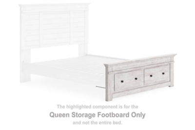 Pie de cama de almacenamiento tamaño Queen Fenderport
