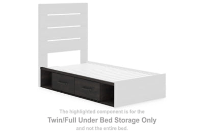 Delmorta Twin/Full Under Bed Storage