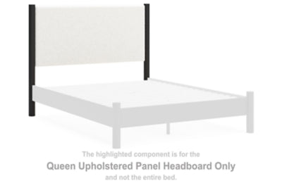 Cabecero tapizado de panel Queen Cadmori