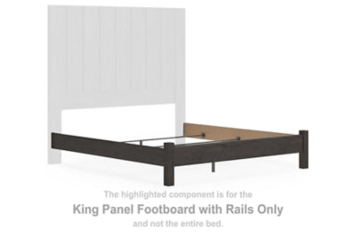 Base de cama King Parlayon con rieles