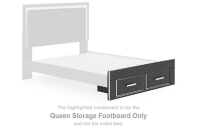 Cabecero con pie de cama de almacenamiento Birmonton Queen