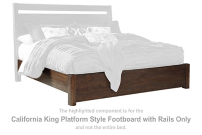 Cabecero con rieles estilo plataforma California King Starmore