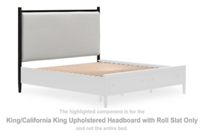 Cabecero tapizado Portdown King/California King con somier de láminas enrollables