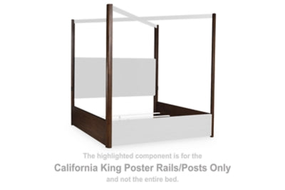 Kendamor California King Rieles/Postes para Cama con Dosel