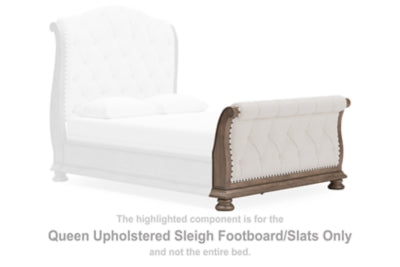 Ardenfield Queen Upholstered Sleigh Footboard/Slats