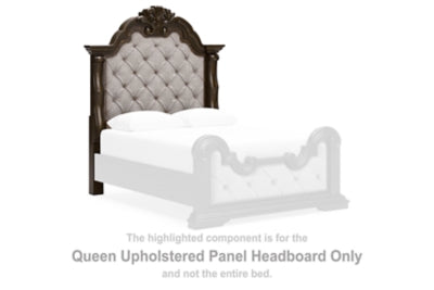 Cabecero tapizado de panel Queen Maylee
