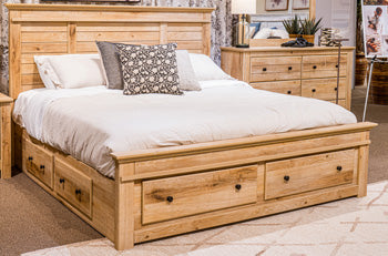 Pie de cama de almacenamiento tamaño Queen Fenderport