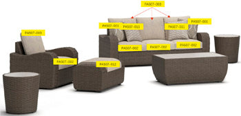 Cojín de Asiento Sandy Bloom