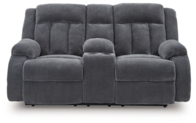 Sofá reclinable Greely Bend con consola