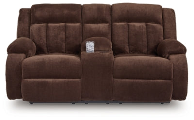 Sofá reclinable Greely Bend con consola