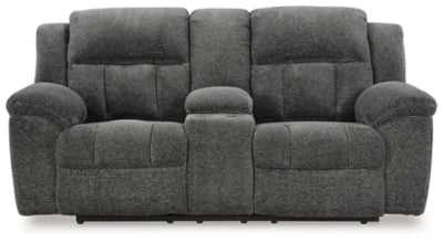 Sofá reclinable Frohn con consola