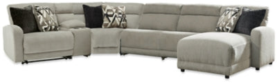 Sofá seccional reclinable eléctrico de 6 piezas con chaise Colleyville