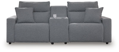 Sofá seccional reclinable eléctrico Modmax II de 3 piezas con consola