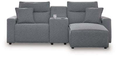 Seccional reclinable eléctrico Modmax II de 3 piezas con chaise y consola