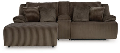 Sofá Seccional Reclinable de 3 Plazas de Primera Calidad con Chaise