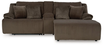 Sofá Seccional Reclinable de 3 Plazas de Primera Calidad con Chaise