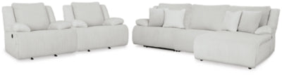 Seccional reclinable de 3 piezas de alta gama y 2 sillones reclinables