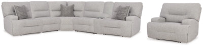 Acklen Place 6-Piece Power Reclining Sectional and Power Recliner