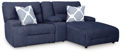 Sofá seccional reclinable eléctrico de 3 piezas con chaise Acklen Place