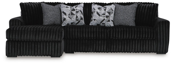 Sofá seccional de 3 piezas Midnight-Madness con chaise longue