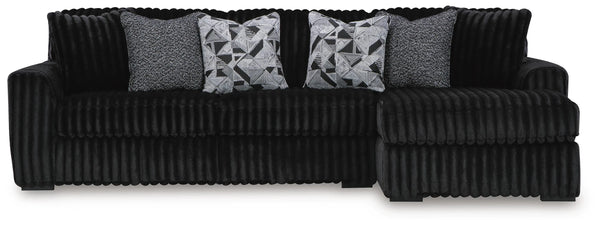Sofá seccional de 3 piezas Midnight-Madness con chaise longue