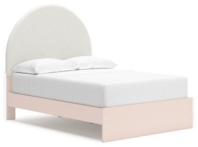 Cama con paneles totalmente tapizados Wistenpine con almacenamiento