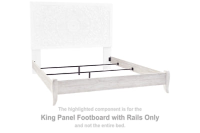 Pie de cama Paxberry King con rieles