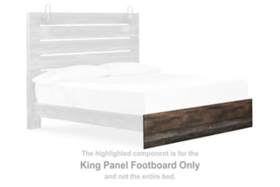 Pie de cama de paneles Drystan King