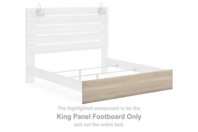 Pie de cama del panel King Senbry
