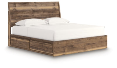 Cama con paneles y almacenaje Zadilyn King