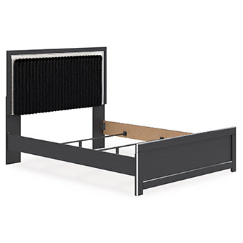Cabecero tapizado de panel Queen Birmonton