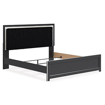 Largueros de panel de cama King Birmonton
