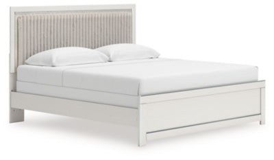 Cama de panel tapizada Birmonton King