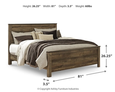Pie de cama para panel Trinell King