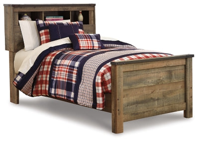 Cama nido con librería doble Trinell