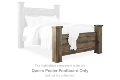 Pie de cama Queen con póster Trinell