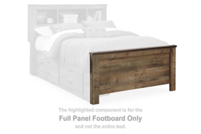 Pie de cama de panel completo Trinell