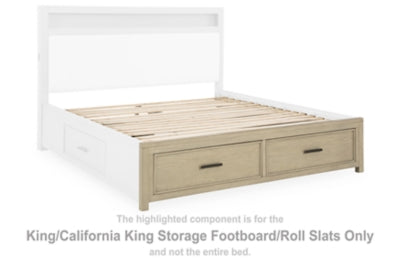 Calmoro King/California King Storage Footboard/Roll Slats