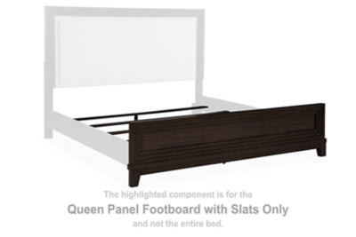 Pie de cama con listones Neymorton Queen Panel