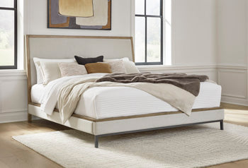 Tomtyn King Upholstered Footboard/Rails/Roll Slats