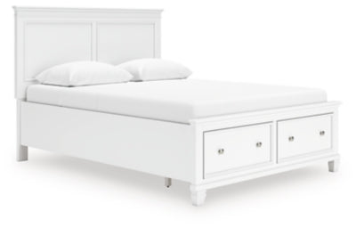 Cama con almacenamiento Queen Fortman