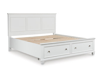 Fortman King/California King Storage Footboard with Roll Slats