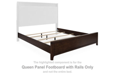Pie de cama Korestone Queen Panel con rieles