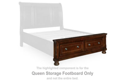 Pie de cama con almacenaje Porter Queen