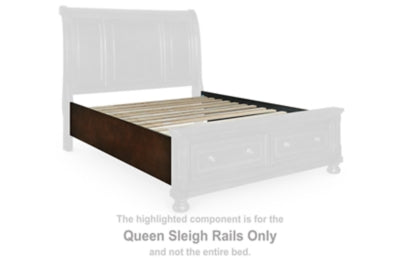 Largueros de cama Queen con somier de láminas
