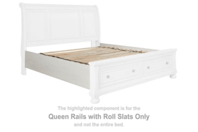 Rieles queen de Robbinsdale con listones enrollables