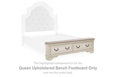 Cabecero de banco tapizado Queen Realyn
