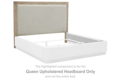Cabecero tapizado tamaño Queen Hennington