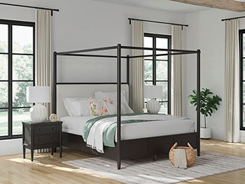 Rieles/Postes/Dosel de cama con dosel Portdown California King